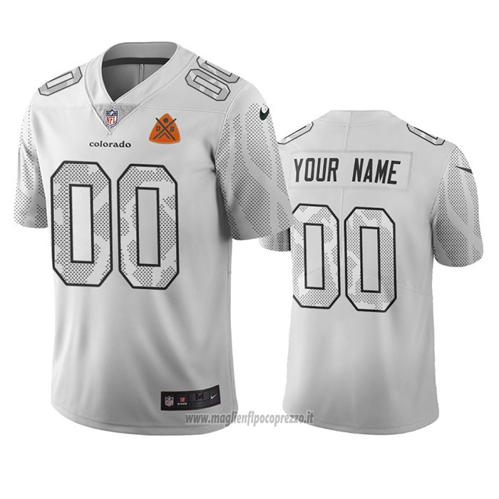 Maglia NFL Limited Denver Broncos Personalizzate Citta Edition Bianco ...