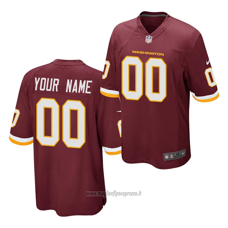 Maglia NFL Game Washington Commanders Personalizzate Rosso Poco Prezzo